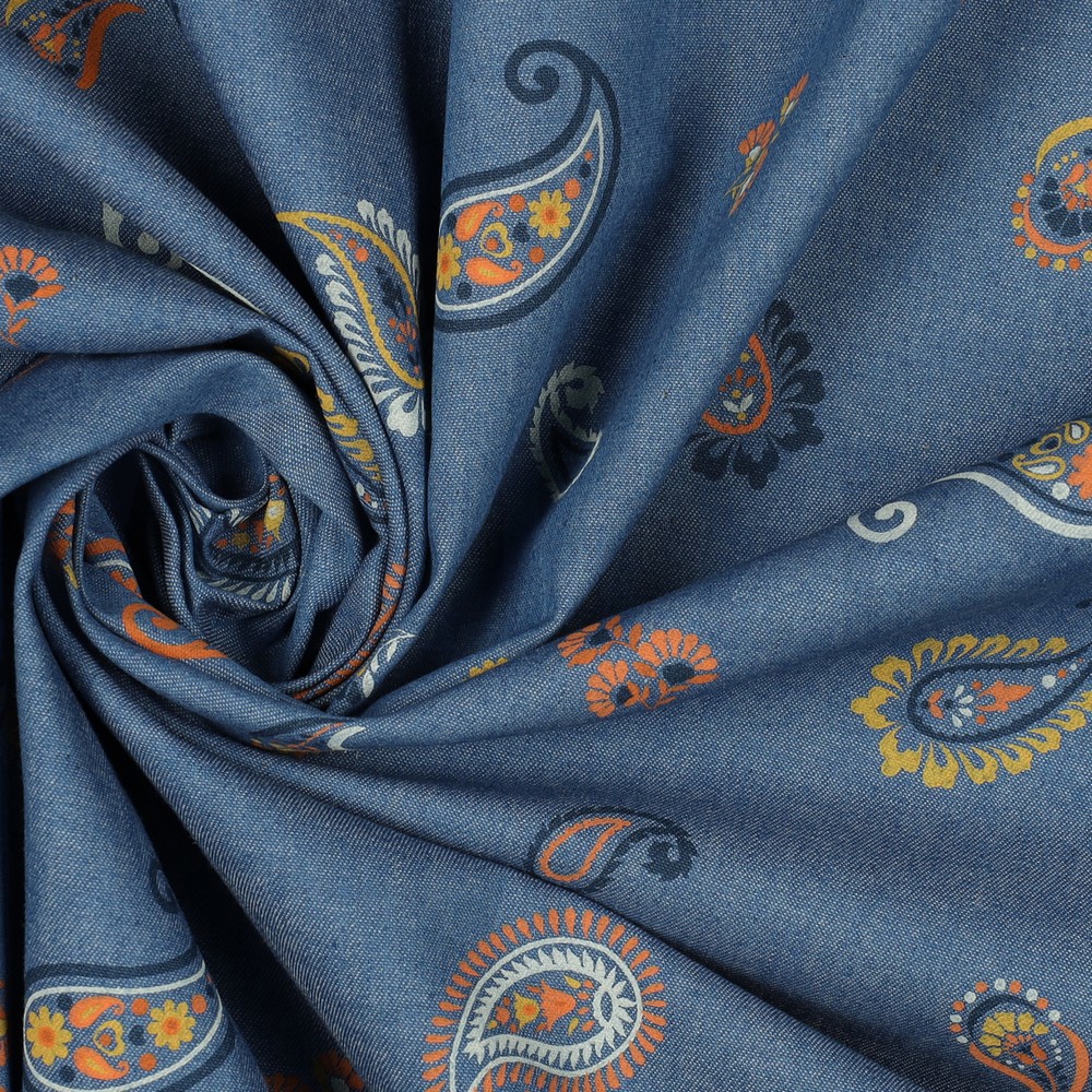 JEANS PAISLEY SCHADUWBLAUW #7