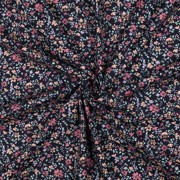 FINE POPLIN FLOWERS NAVY (thumbnail) #3