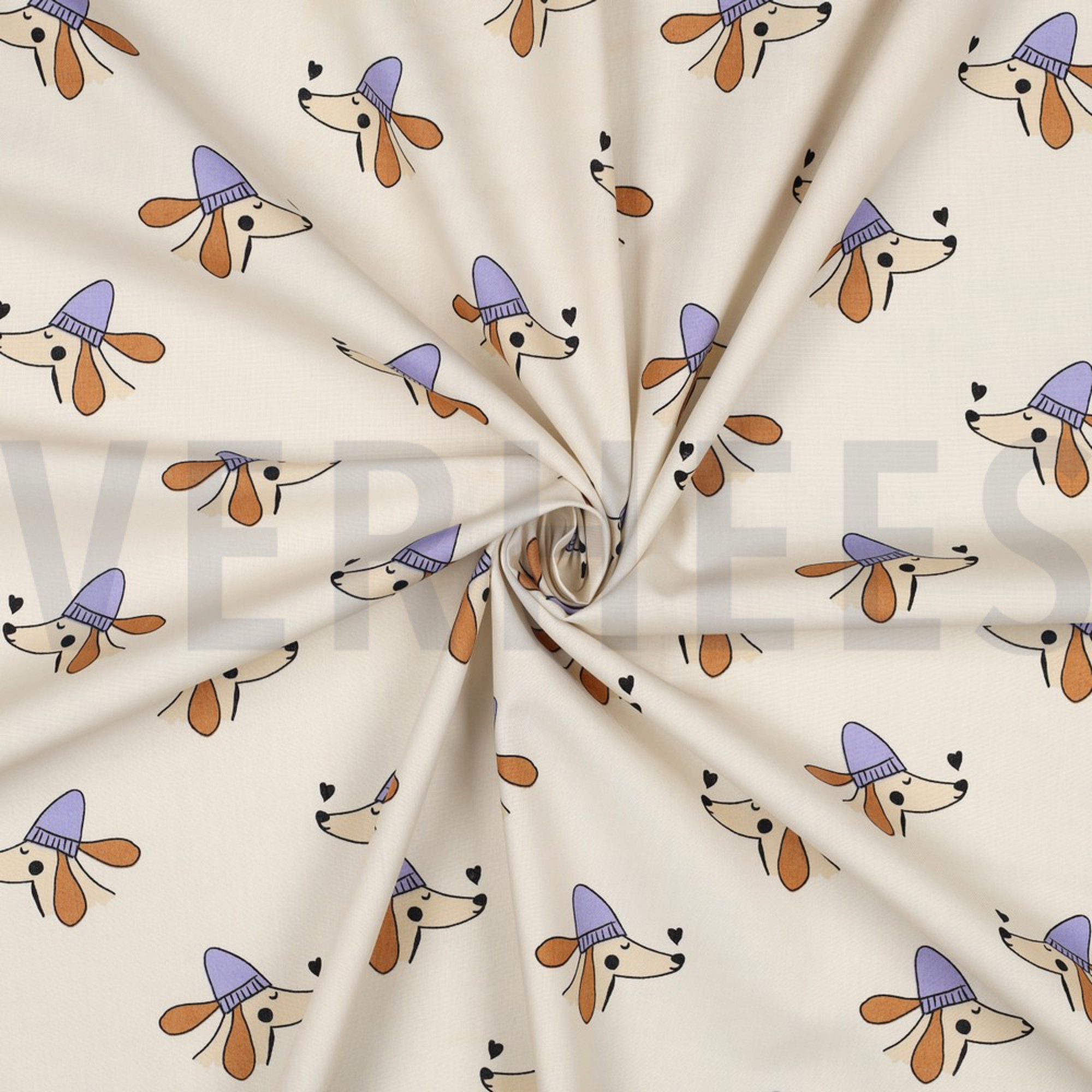 KATOENEN POPLIN HONDEN GEBROKEN WIT (high resolution) #3