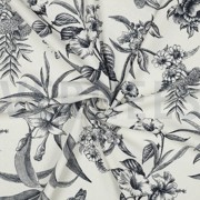 LINNEN VISCOSE BLOEMEN MARINEBLAUW (thumbnail) #3