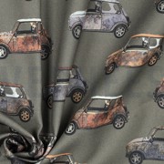 TOILE DÉCORATION DIGITAL VOITURES VERT ARMÉE (thumbnail) #3