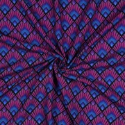 VISCOSE RADIANCE DIGITAL GRAPHIQUE BLEU MARINE (thumbnail) #3