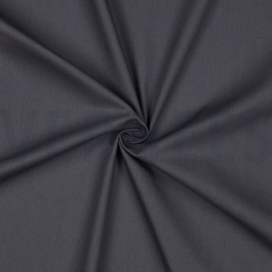 KATOENEN POPLIN DONKERGRIJS #7