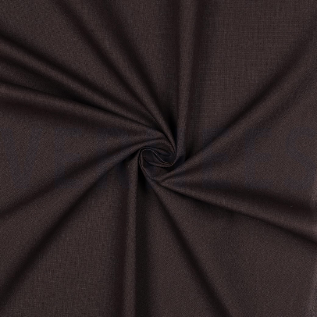 COTON POPLIN BRUN FONCÉ #7