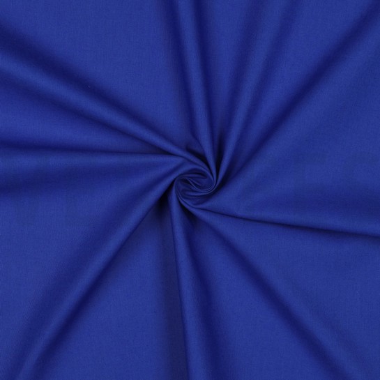 KATOENEN POPLIN KOBALTBLAUW #7