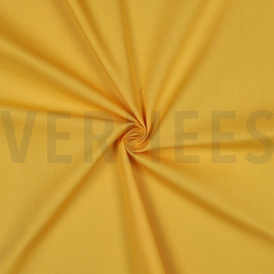 KATOENEN POPLIN GEEL #7
