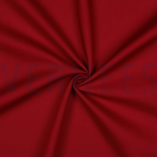 KATOENEN POPLIN WIJNROOD #7