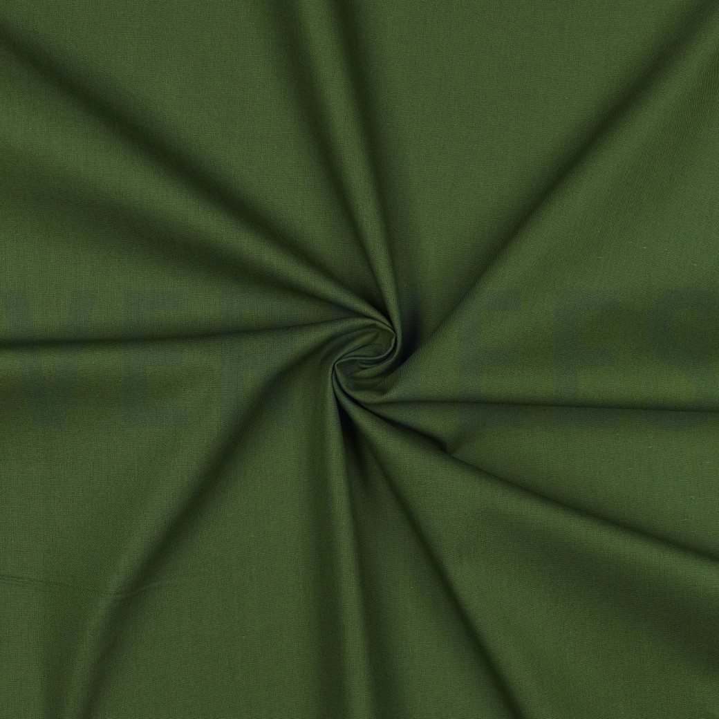 COTON POPLIN VERT FORÊT #7