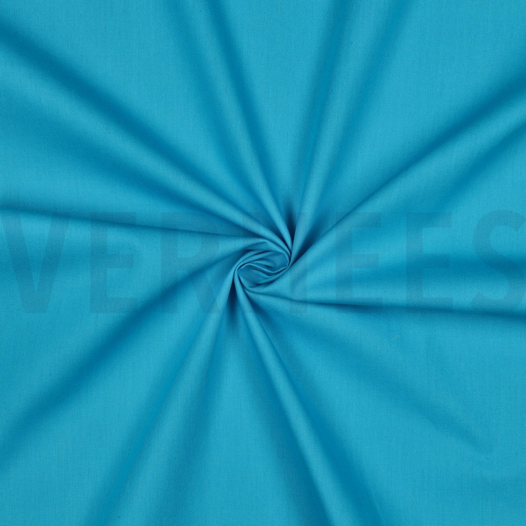 COTON POPLIN TURQUOISE CLAIR #7