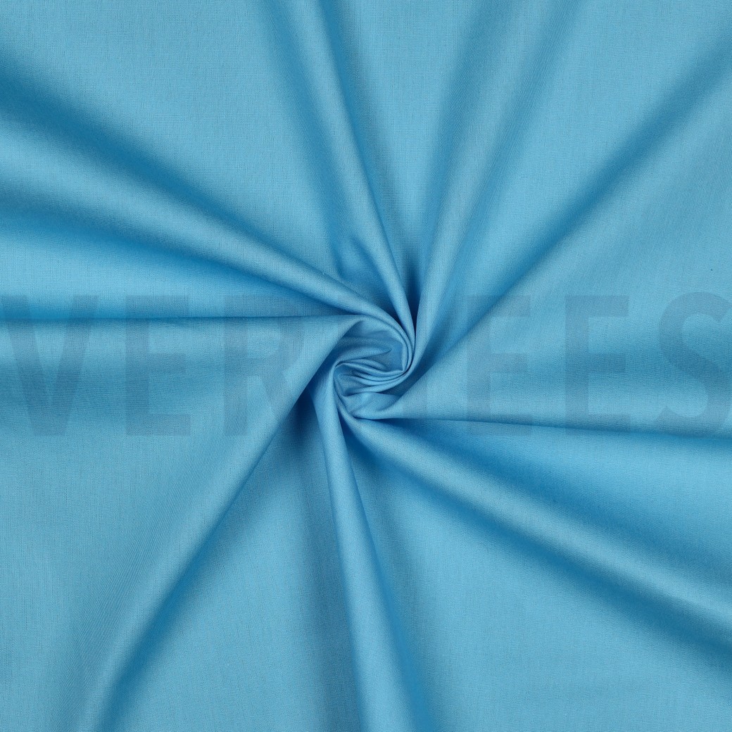 COTON POPLIN BLEU CIEL #7