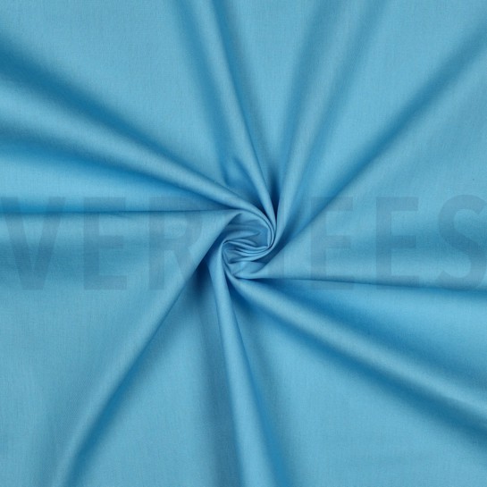 KATOENEN POPLIN HEMELSBLAUW #7