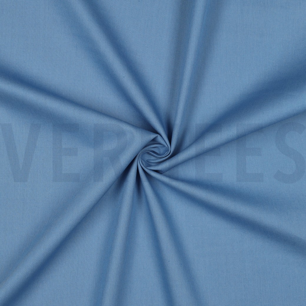 BAUMWOLLE POPELINE SCHATTENBLAU #7
