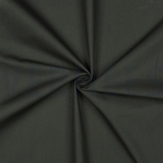 KATOENEN POPLIN LEGERGROEN #7