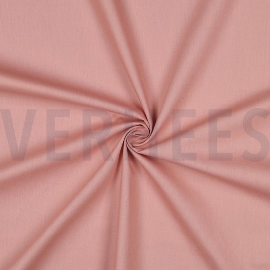 KATOENEN POPLIN DONKERROZE #7