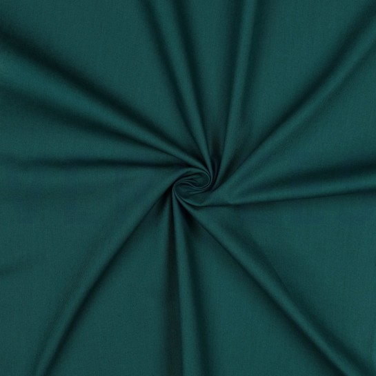 KATOENEN POPLIN DONKER CYAN #7