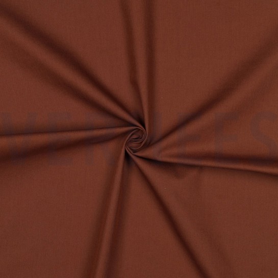 KATOENEN POPLIN BRUIN #7