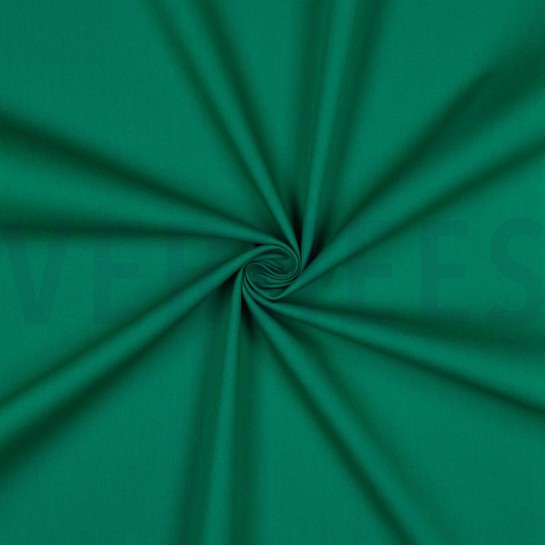 KATOENEN POPLIN SMARAGDGROEN #7
