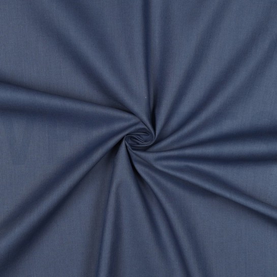 KATOENEN POPLIN JEANSBLAUW #7