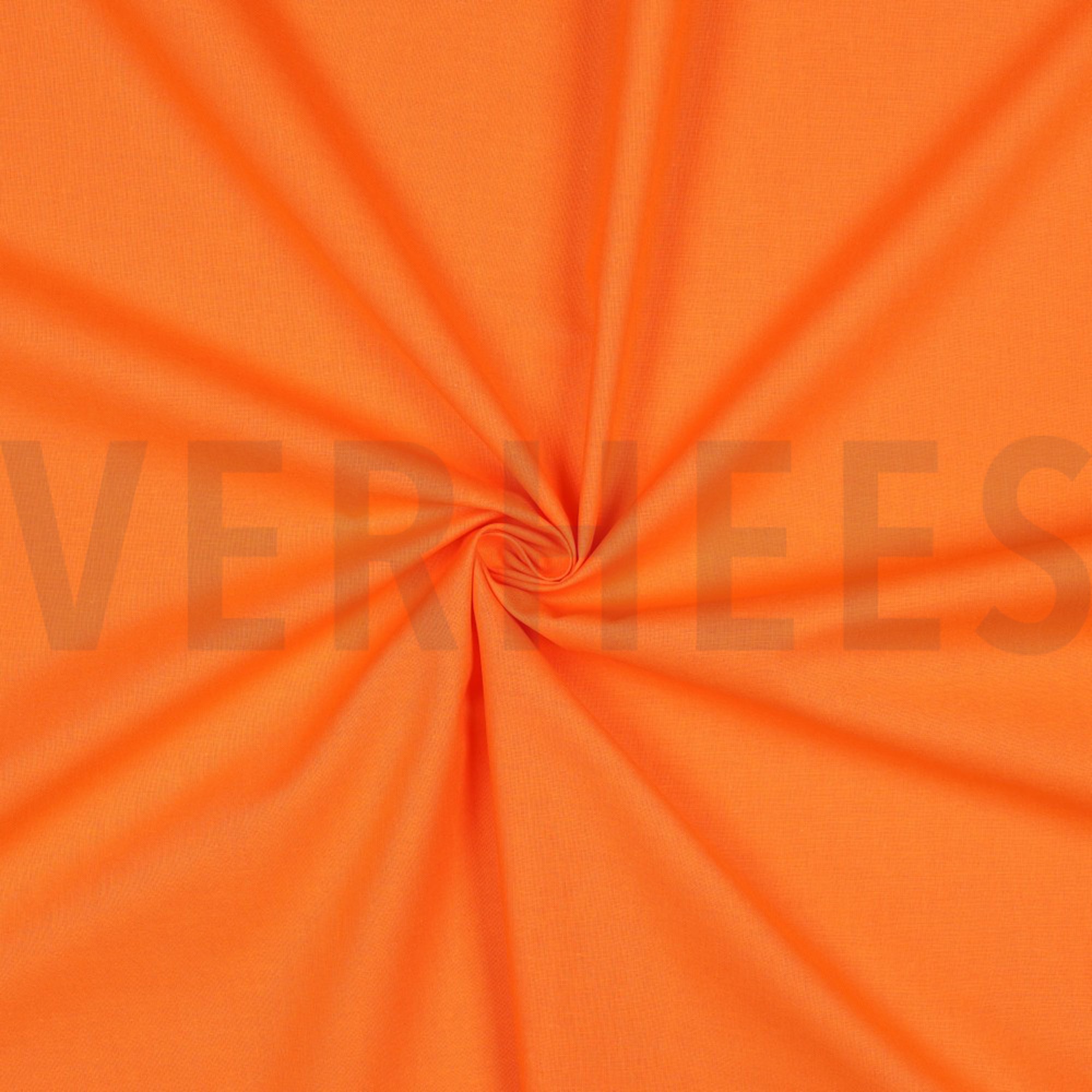 KATOENEN POPLIN MANDARIJNORANJE (high resolution) #3