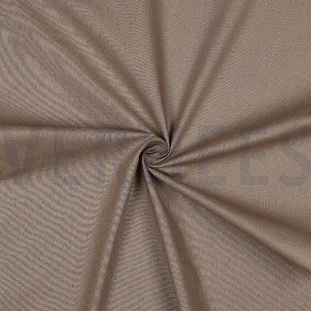 COTON POPLIN BRUN CLAIR #7