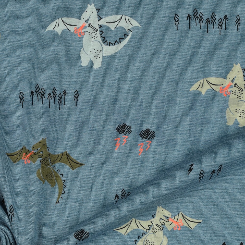 JERSEY MÉLANGE NEON DRAGONS BLEU OMBRÉ #7
