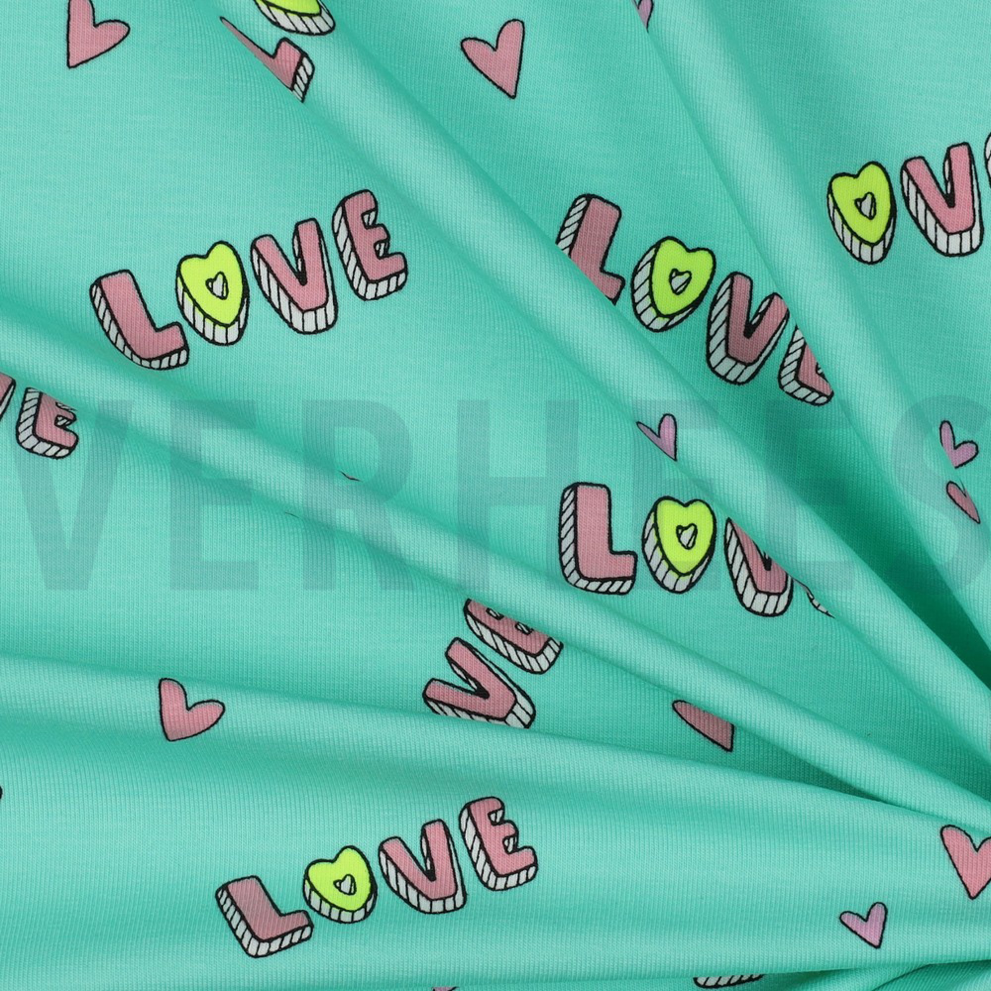 JERSEY NEON AMOUR MENTHE (high resolution) #3