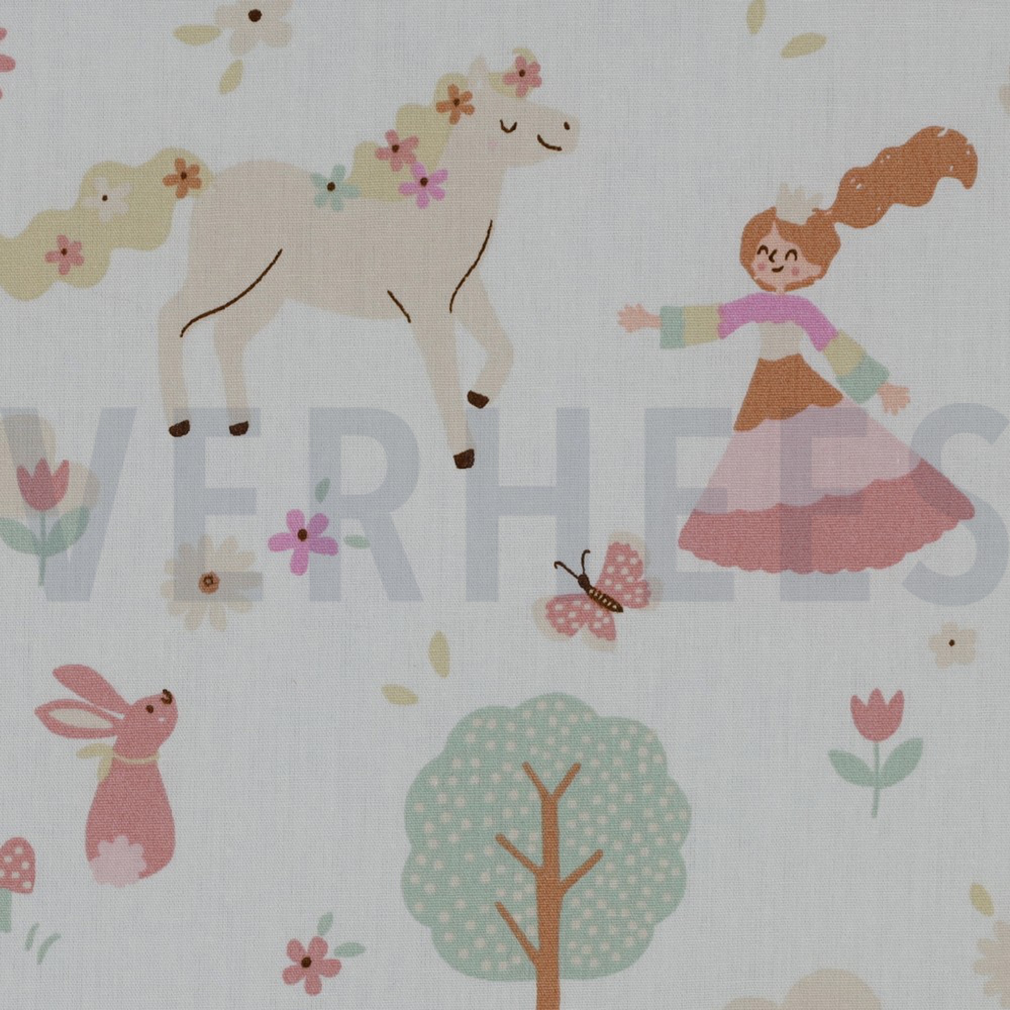 BAUMWOLLE POPELINE SCHLÖSSER WEISS (high resolution) #3