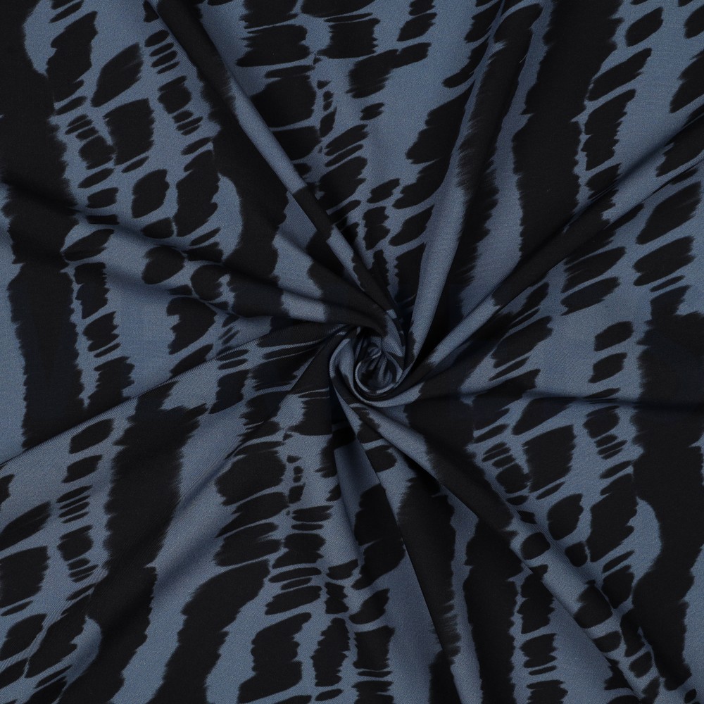 VISCOSE RADIANCE DIGITAL ABSTRACT BLUE #7