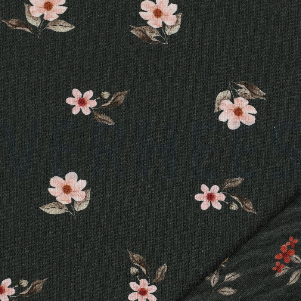 JERSEY DIGITAL GOTS FLEURS VERT ARMÉE #7
