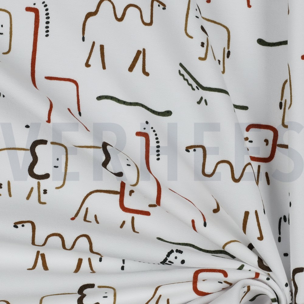 SOFT SWEAT SAFARI DIEREN GEBROKEN WIT #7