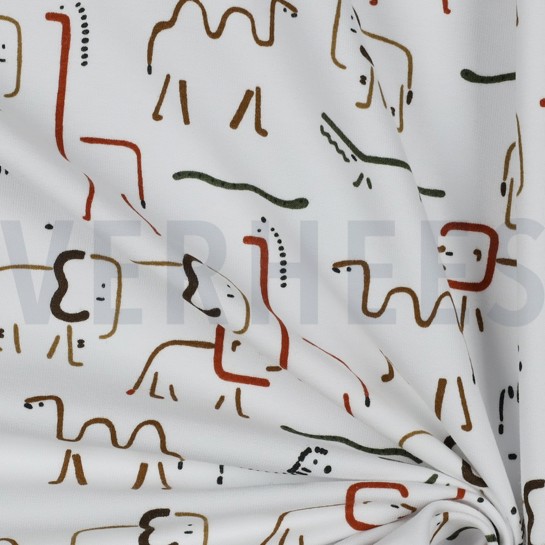 SOFT SWEAT SAFARI DIEREN GEBROKEN WIT #7