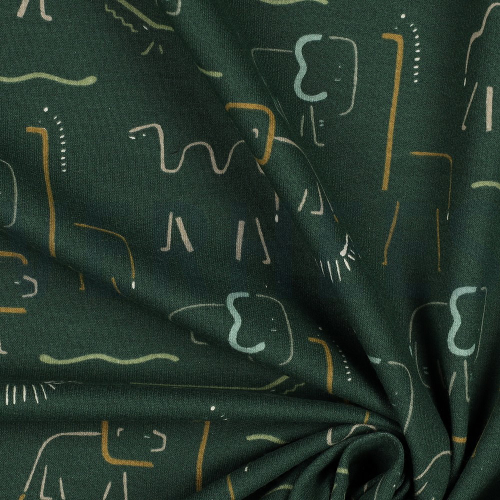 SOFT SWEAT SAFARI TIERE DUNKELGRÜN (high resolution) #3