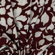 VISCOSE POPLIN STRETCH BIG FLOWERS BURGUNDY (thumbnail) #3