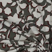 VISCOSE POPLIN STRETCH BIG BLOEMEN TAUPE (thumbnail) #3