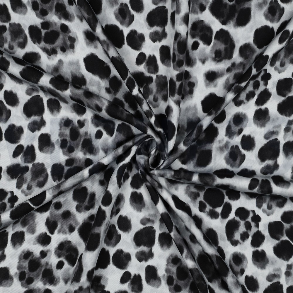 VISCOSE SATIN DIGITAL PEAU D’ANIMAL NOIR #7