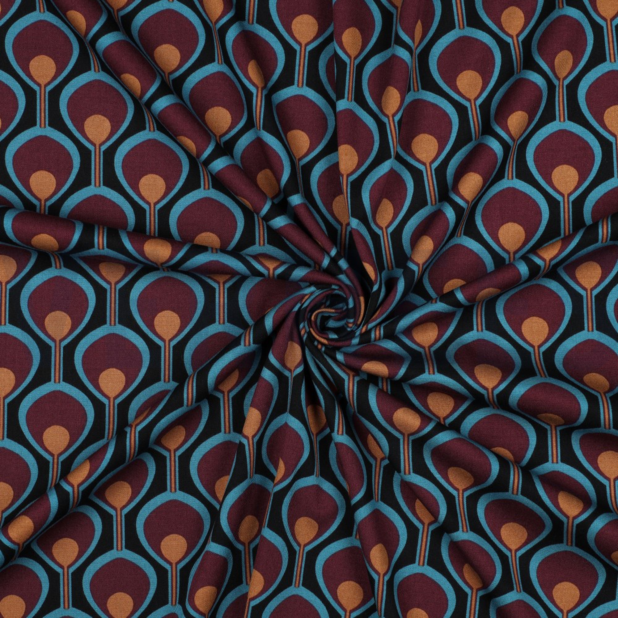 VISCOSE ROSELLA STRETCH ABSTRAIT NOIR (high resolution) #3