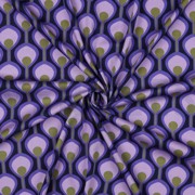 VISKOSE ROSELLA STRETCH ABSTRACT DUNKELVIOLETT (thumbnail) #3