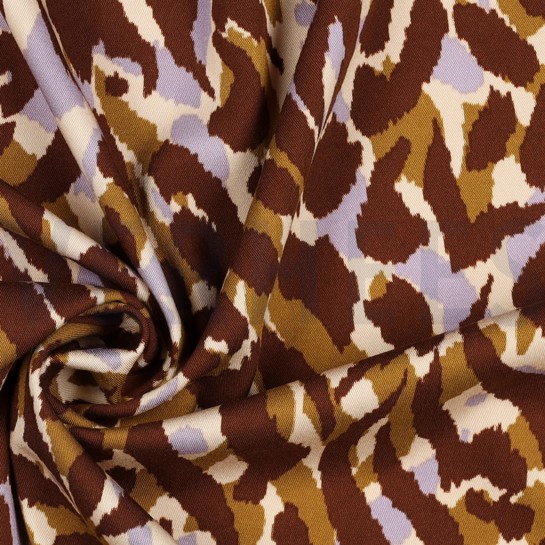 VISCOSE ROSELLA STRETCH DIERENHUID LICHT ZALM #7