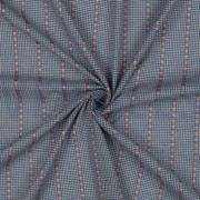 COTTON JACQUARD FLOWERS BLUE/WHITE (thumbnail) #3