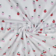DOUBLE GAUZE FRUITS WHITE (thumbnail) #3
