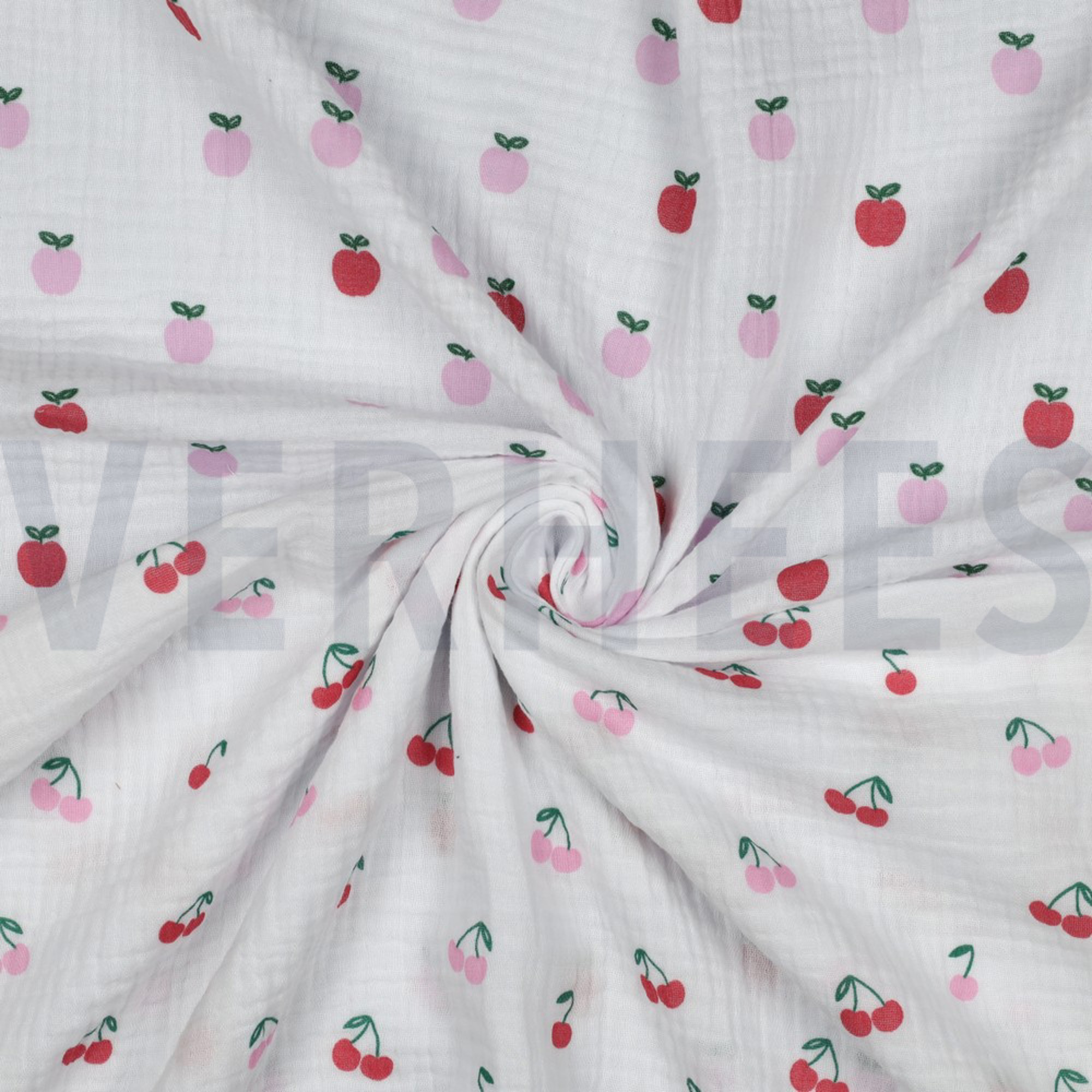 DOUBLE GAUZE FRUITS WHITE (high resolution) #3