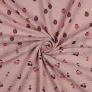 DOUBLE GAUZE FRUIT ZACHTROZE/OUDROZE (thumbnail) #3