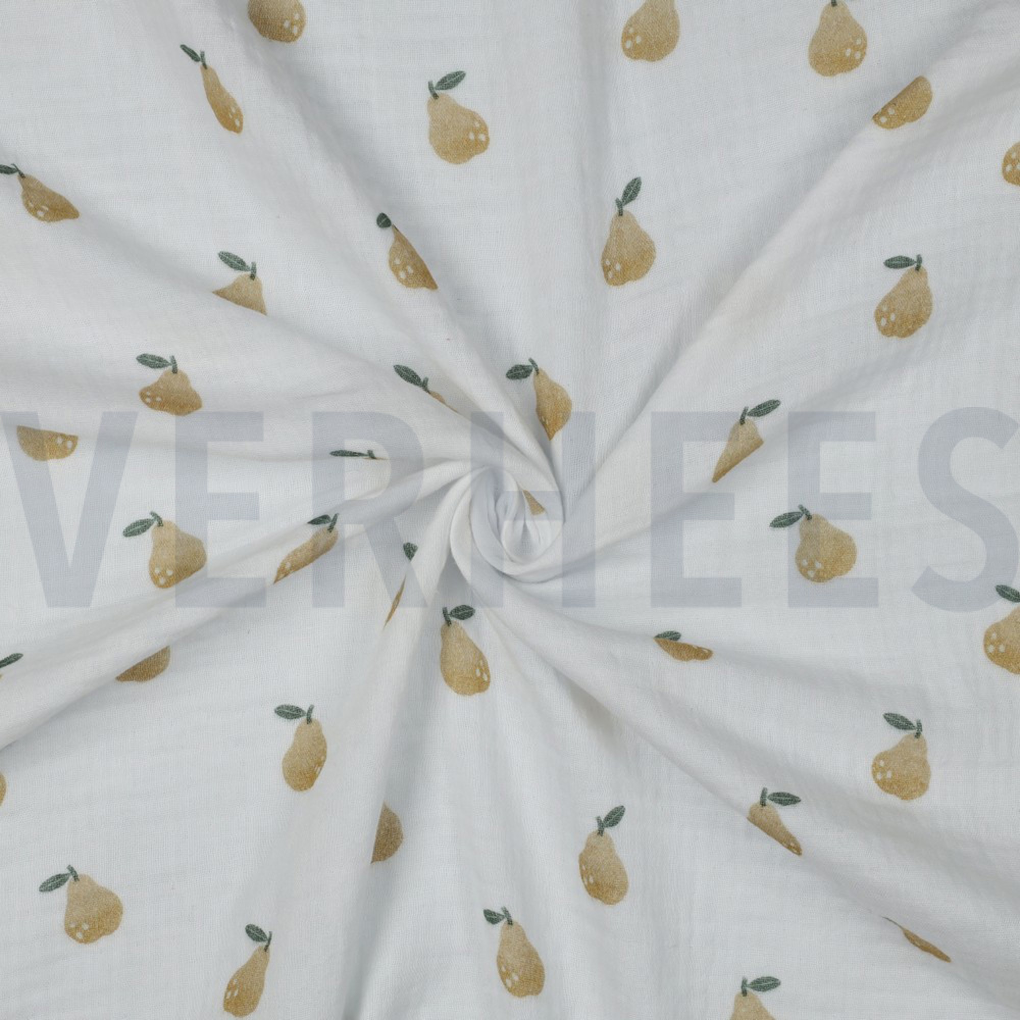 DOUBLE GAUZE DIGITAL PEARS WHITE (high resolution) #3