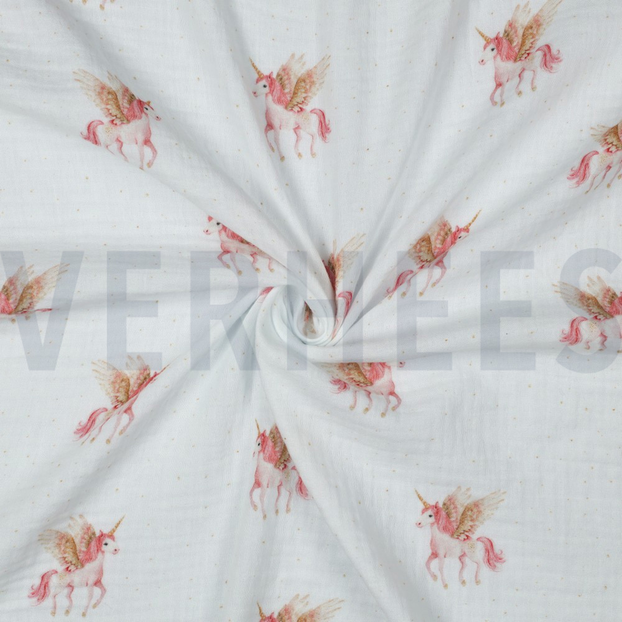 DOUBLE GAUZE DIGITAL UNICORNS WHITE (high resolution) #3