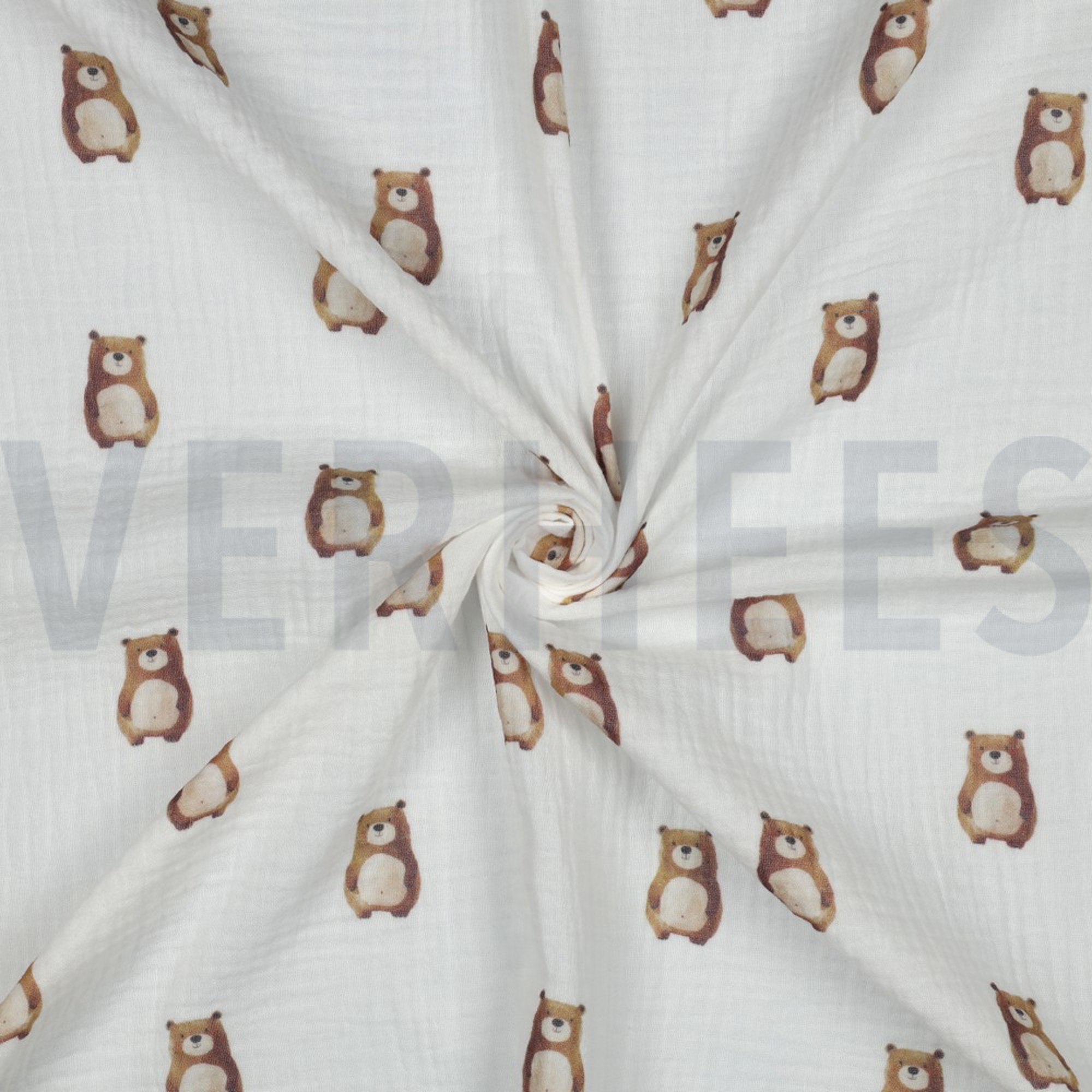 DOUBLE GAUZE GOTS DIGITAL ANIMALS WHITE (high resolution) #3