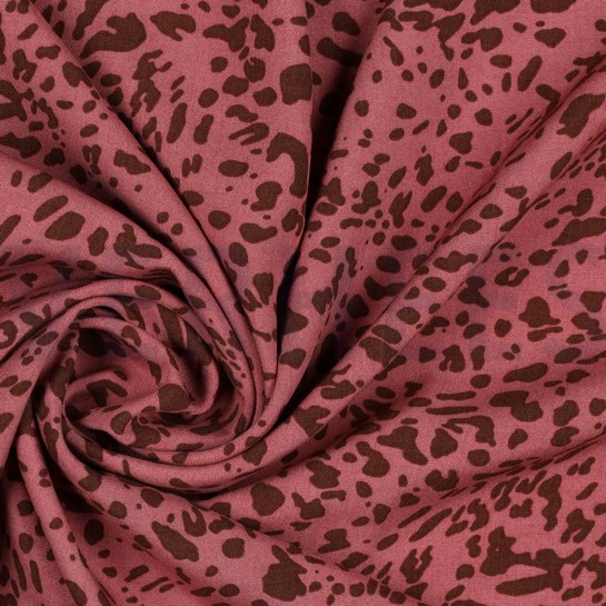 VISCOSE RADIANCE DIERENHUID DONKERROZE #7