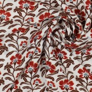 VISKOSE RADIANCE BLUMEN GEBROCHEN WEISS (thumbnail) #3