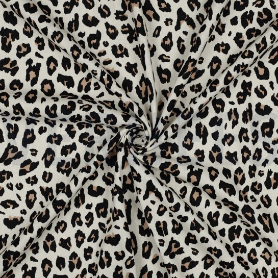 LIN VISCOSE PEAU D’ANIMAL BEIGE #7