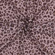 LINEN VISCOSE ANIMAL SKIN MAUVE (thumbnail) #3
