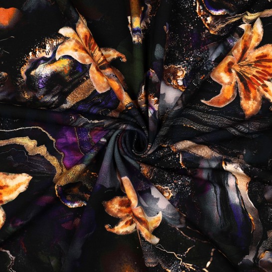 PUNTA DI ROMA DIGITAL FLEURS NOIR #7